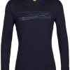Icebreaker 200 Oasis Long Sleeve Crewe Ski Stripes Men