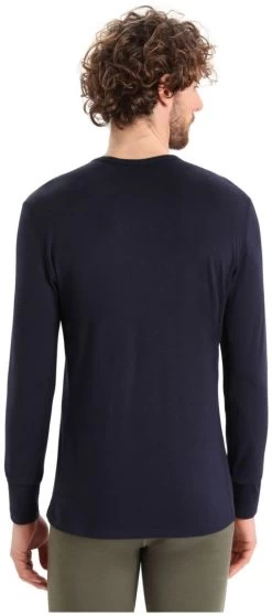 Icebreaker 200 Oasis Long Sleeve Crewe Ski Stripes Men -Boetiek Skiwinkel icebreaker 200 oasis long sleeve crewe ski stripes men midnight navy s midnight navy 1