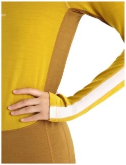 Icebreaker ZoneKnit 200 Long Sleeve Crewe Women's -Boetiek Skiwinkel icebreaker zoneknit 200 long sleeve crewe women clove s clove 1 6