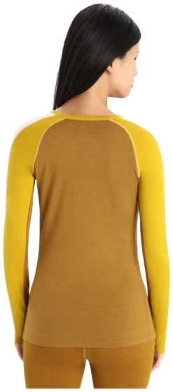 Icebreaker ZoneKnit 200 Long Sleeve Crewe Women's -Boetiek Skiwinkel icebreaker zoneknit 200 long sleeve crewe women clove s clove 2 6