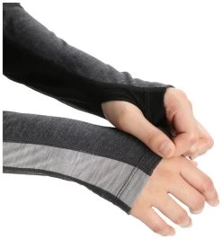 Icebreaker ZoneKnit 200 Long Sleeve Crewe Women's -Boetiek Skiwinkel icebreaker zoneknit 200 long sleeve crewe women jet heather black s jet heather black 1 6